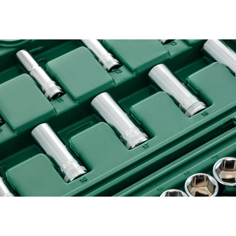 Juego Dados Hexagonal 3/8" 6-24mm 60Pzs Sata