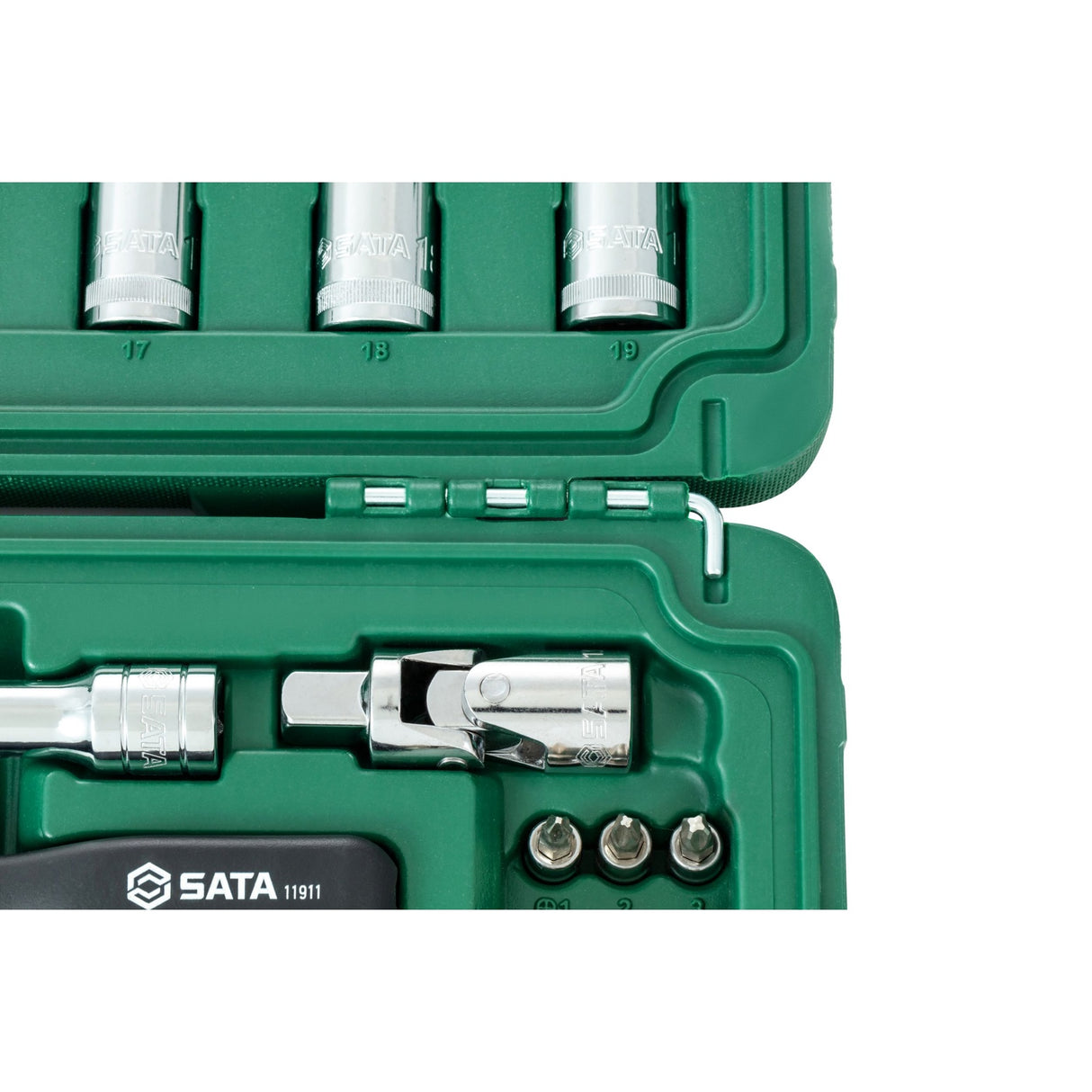 Juego Dados Hexagonal 1/2" 10-32mm 58Pzs Sata