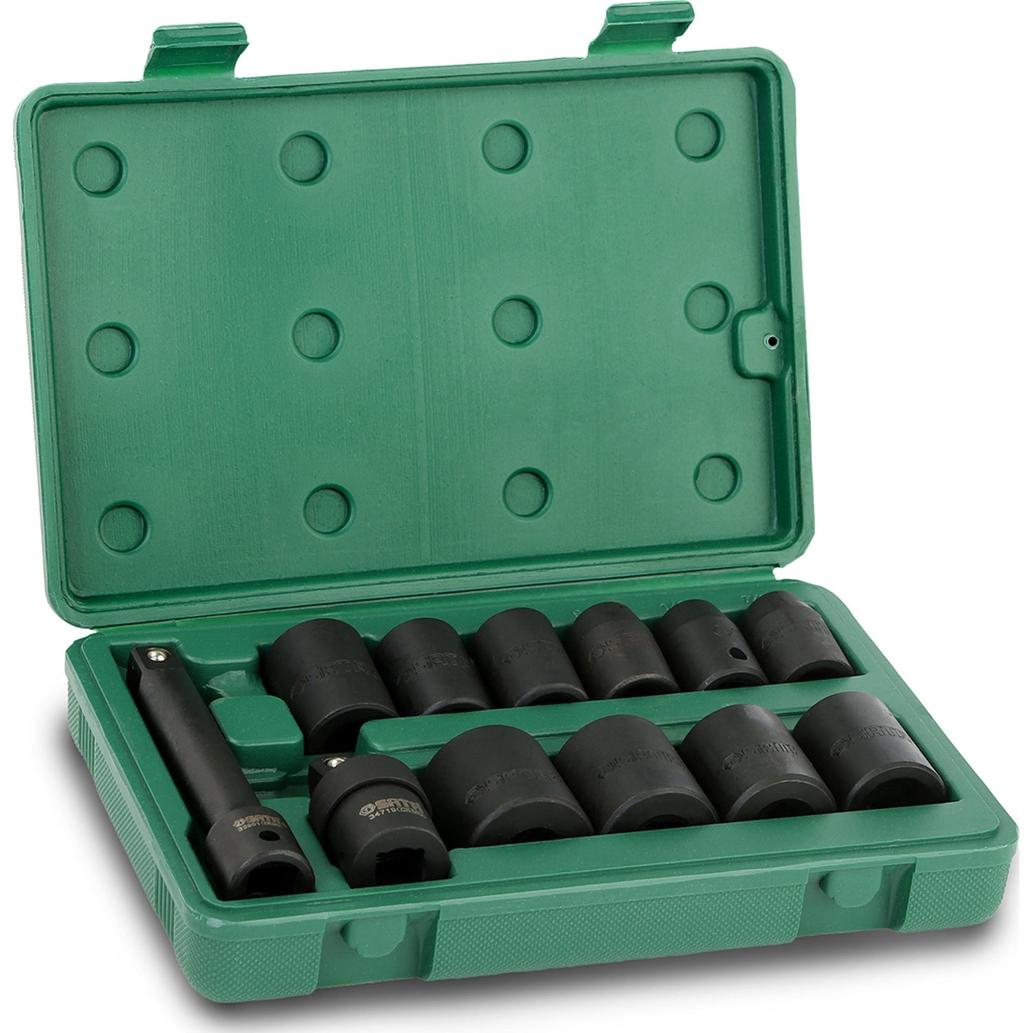 Juego Dados Impacto 1/2" 7/16"-1" 12Pzs Sata