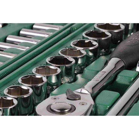 Juego Dados Hexagonal 1/4" y 1/2" 3.5-14mm 86Pzs Sata