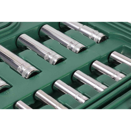 Juego Dados Hexagonal 1/4" y 1/2" 3.5-14mm 86Pzs Sata