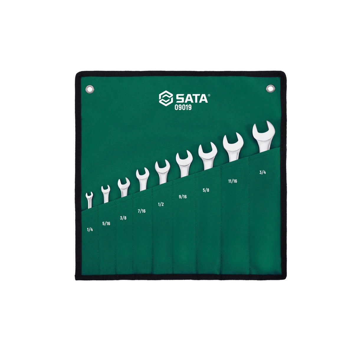 Juego Llaves Punta Corona 1/4"-3/4" 9Pzs Sata