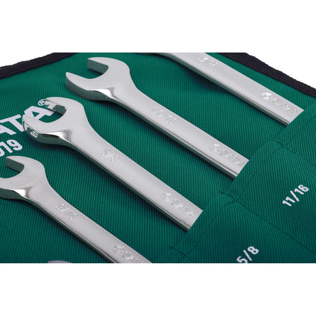Juego Llaves Punta Corona 1/4"-3/4" 9Pzs Sata