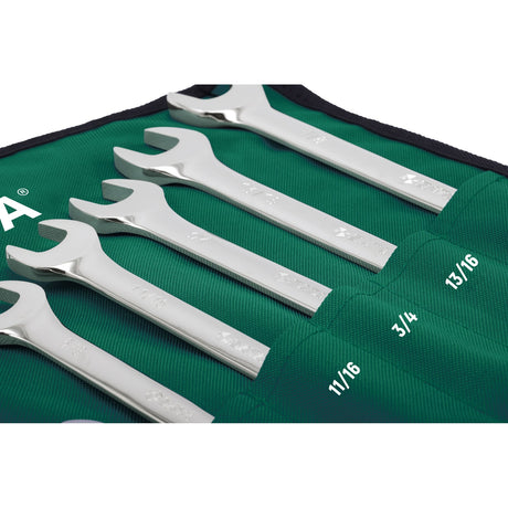 Juego Llaves Punta Corona 1/4"-7/8" 11Pzs Sata