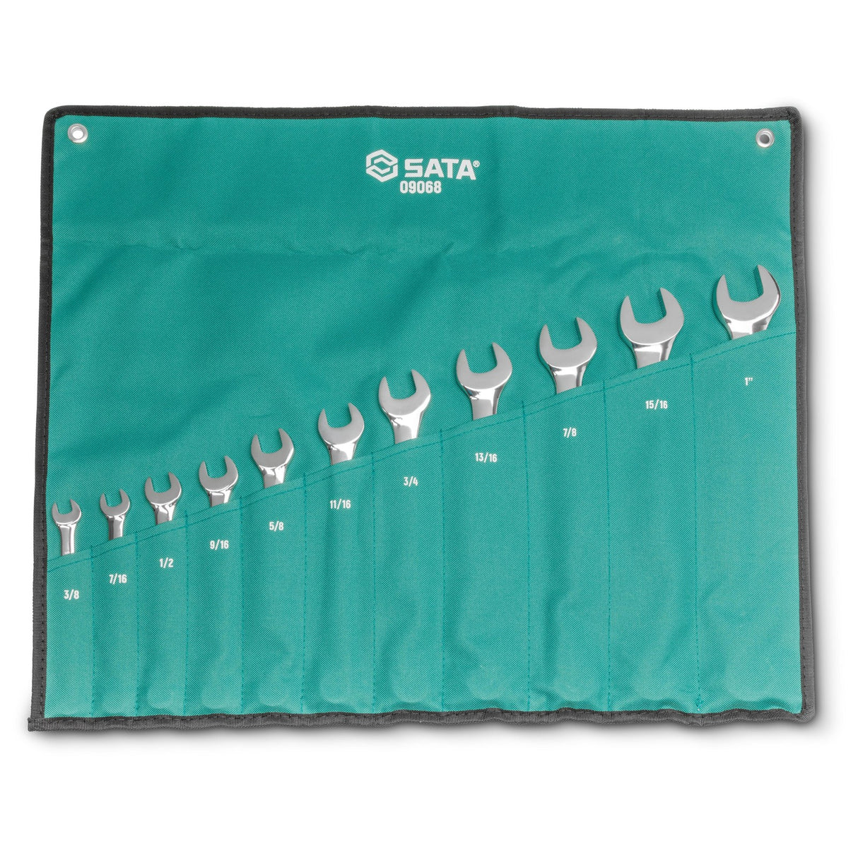 Juego Llaves Punta Corona 3/8"-1" 11Pzs Sata