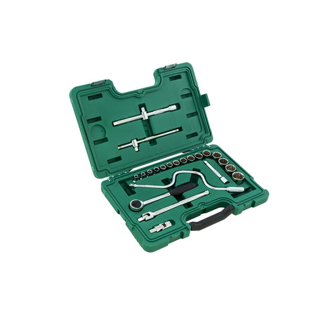 Juego Dados 12 Puntas 1/2" 5/16"-1.1/4" 22Pzs Sata