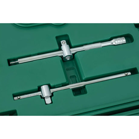 Juego Dados 12 Puntas 1/2" 5/16"-1.1/4" 22Pzs Sata