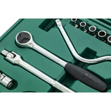 Juego Dados 12 Puntas 1/2" 5/16"-1.1/4" 22Pzs Sata