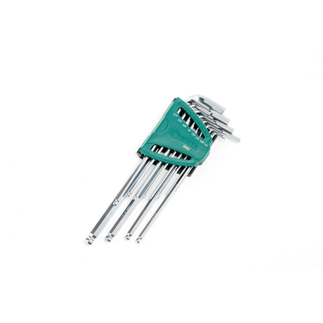 Juego Llaves Allen Punta Redonda XL 1/16"-3/8" 12Pzs Sata