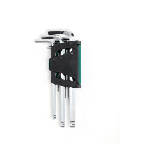 Juego Llaves Allen Punta Redonda L 1.5-10mm 9Pzs Sata