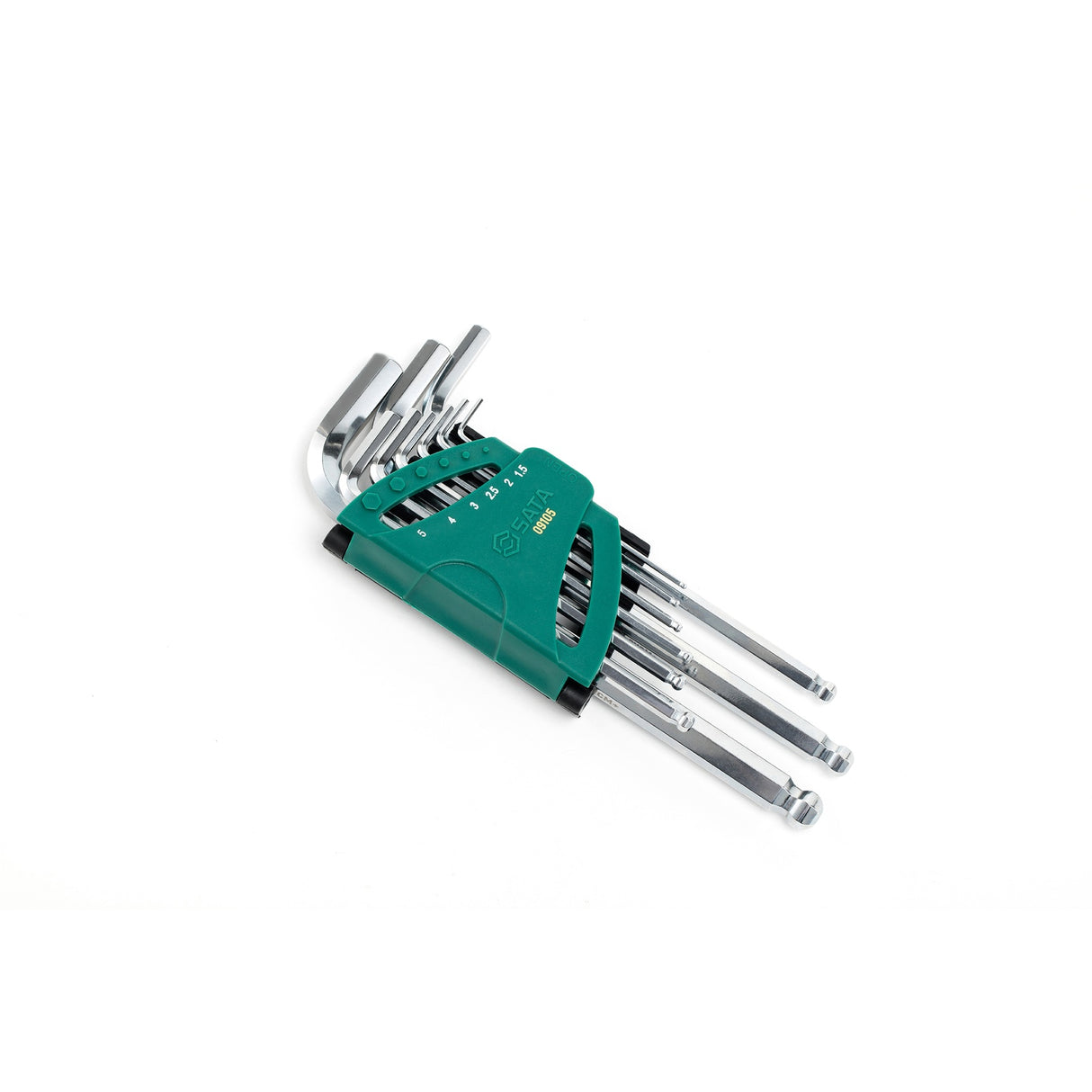 Juego Llaves Allen Punta Redonda L 1.5-10mm 9Pzs Sata