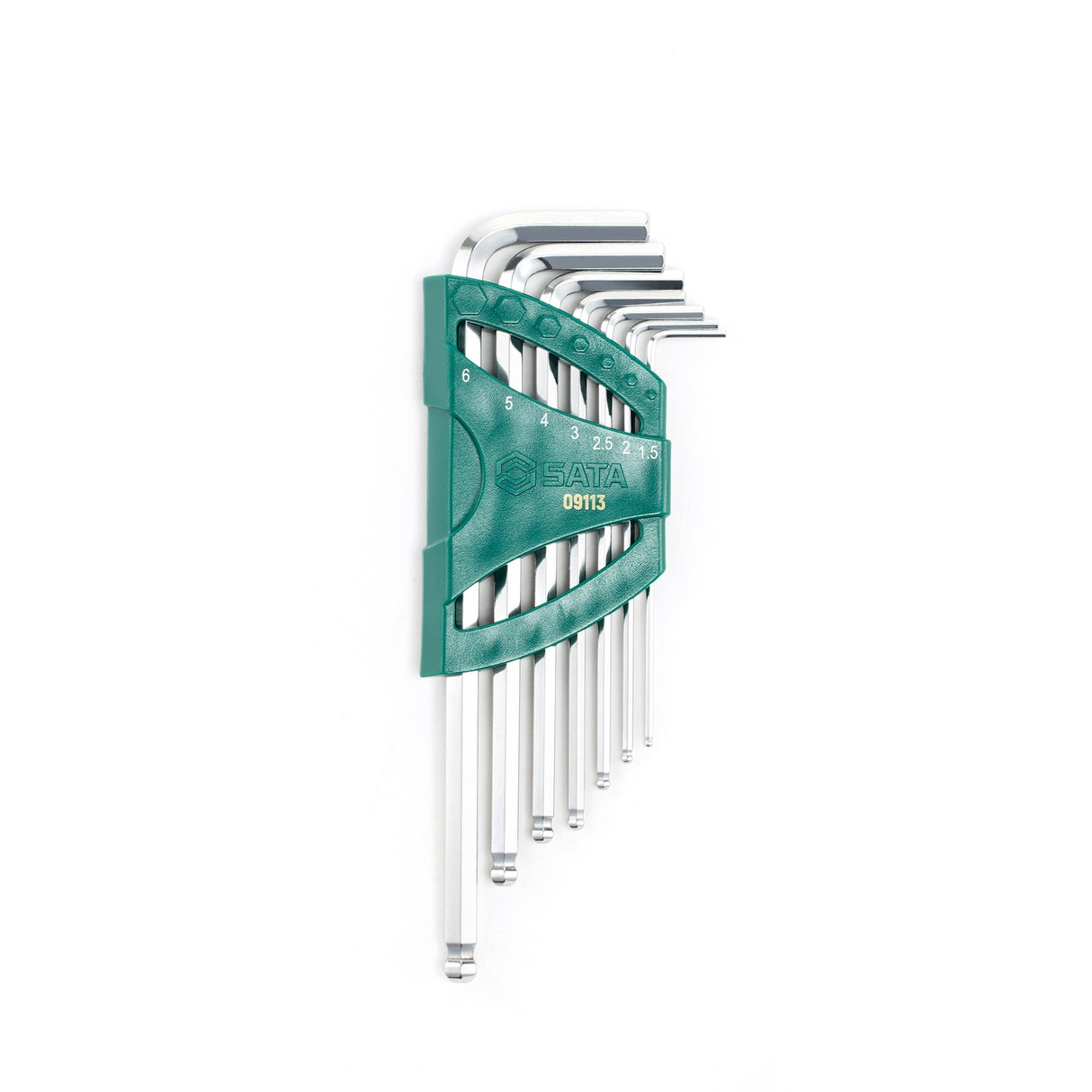 Juego Llaves Allen Cortas Punta Redonda 1.5-6.0mm 7Pzs Sata