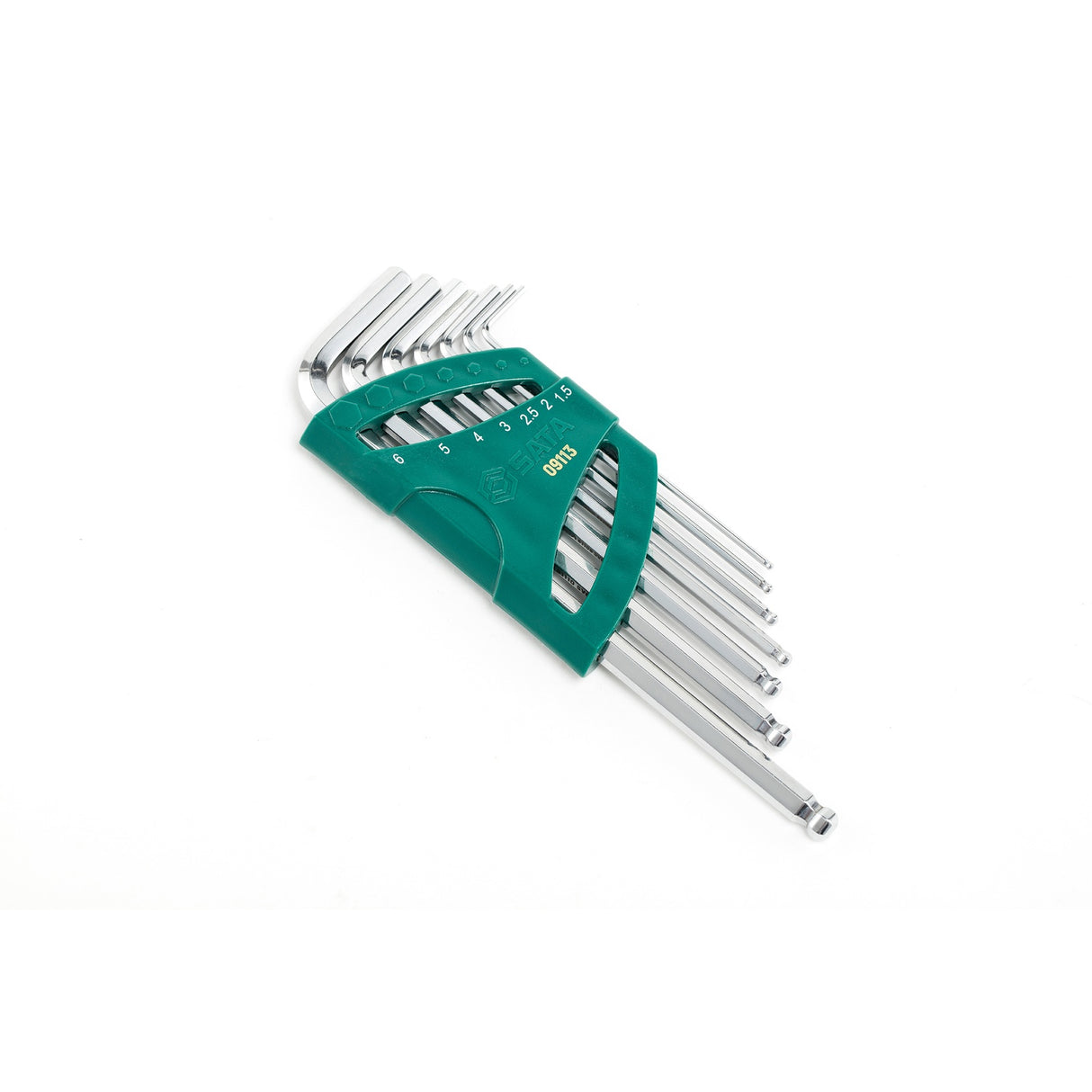 Juego Llaves Allen Cortas Punta Redonda 1.5-6.0mm 7Pzs Sata