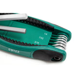 Juego Llaves Allen Plegable pulg 9Pzs Sata