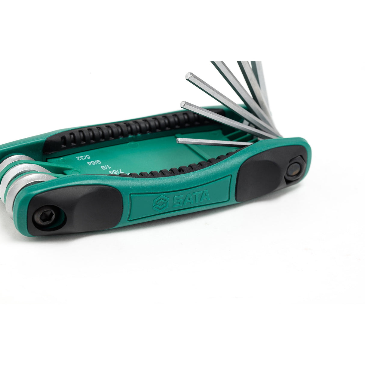 Juego Llaves Allen Plegable pulg 9Pzs Sata