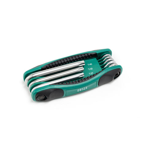 Juego Llaves Torx Plegable Punta Hueca 8Pzs Sata