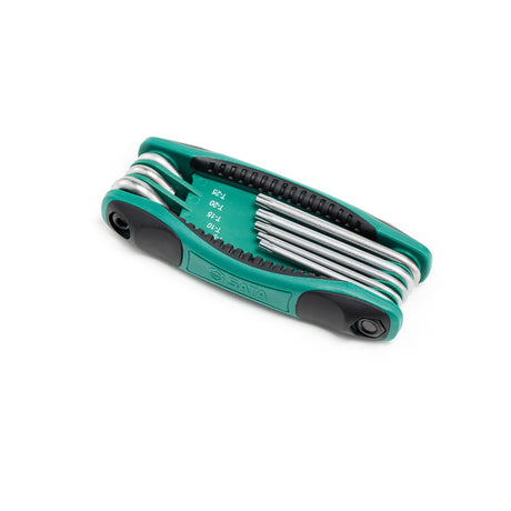 Juego Llaves Torx Plegable Punta Hueca 8Pzs Sata