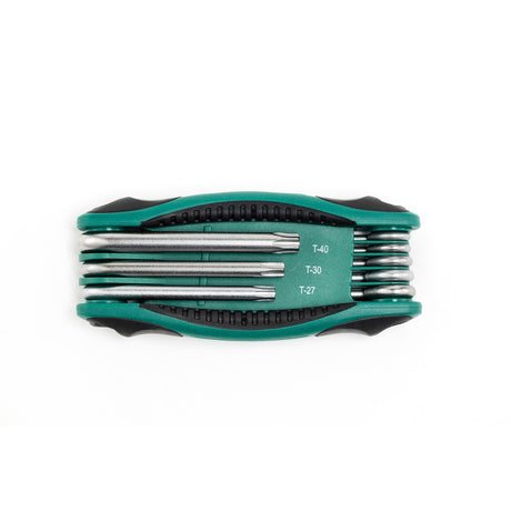 Juego Llaves Torx Plegable Punta Hueca 8Pzs Sata