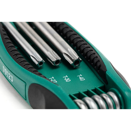 Juego Llaves Torx Plegable Punta Hueca 8Pzs Sata