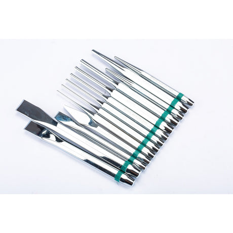 Juego Herramientas Cincel Sacaclavos Punzón 13Pzs Sata