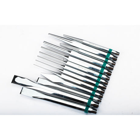 Juego Herramientas Cincel Sacaclavos Punzón 13Pzs Sata