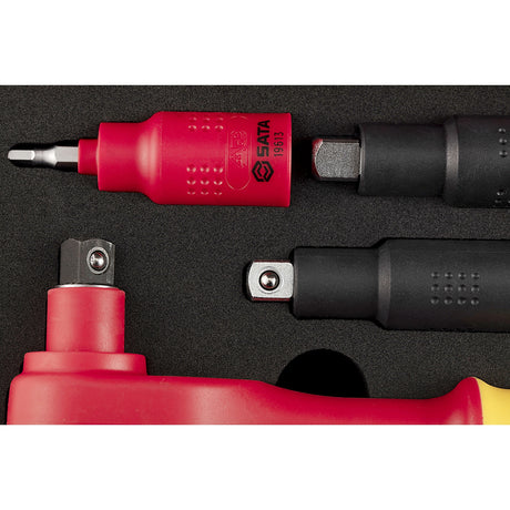 Juego Dados Hexagonal 3/8" Aislado VDE 8-22mm 16Pzs Sata