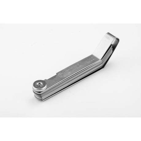 Set Calibrador Espacio Feeler mm Curvo 0.05-1.00mm 16Pzs Sata