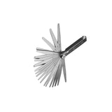 Set Calibrador Espacio Feeler mm pulg 0.02-1.00mm 23Pzs Sata