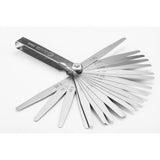Set Calibrador Espacio Feeler mm pulg 0.02-1.00mm 23Pzs Sata
