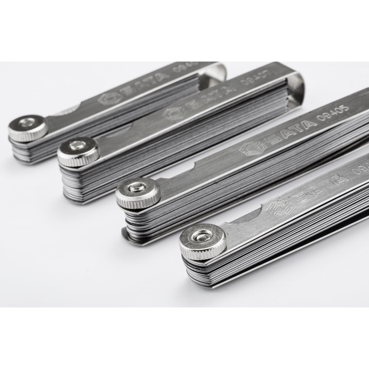 Set Calibrador Espacio Feeler mm pulg 0.02-1.00mm 23Pzs Sata