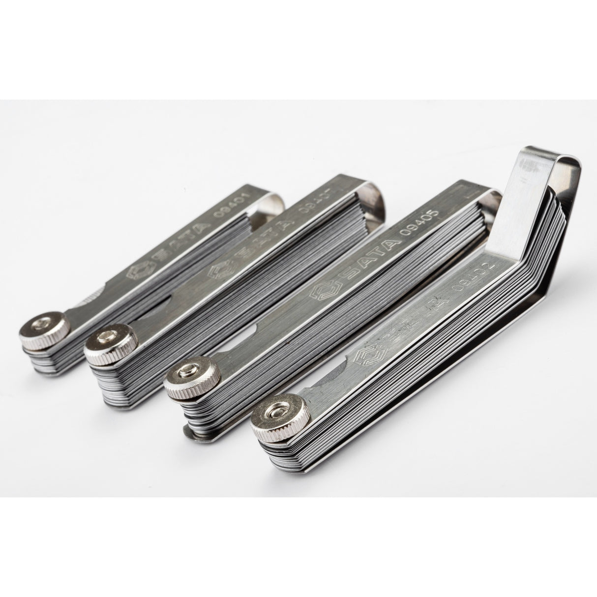 Set Calibrador Espacio Feeler mm pulg 0.02-1.00mm 23Pzs Sata