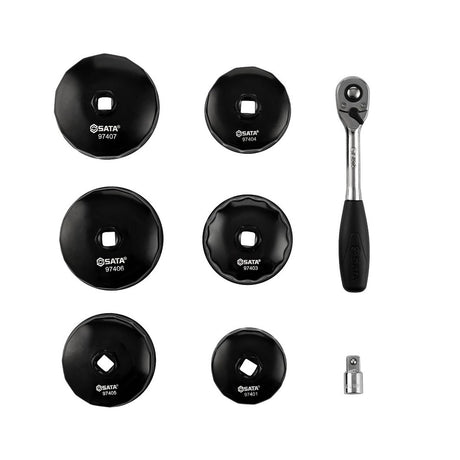 Juego Llave Extractores Filtro Aceite 8Pzs Sata