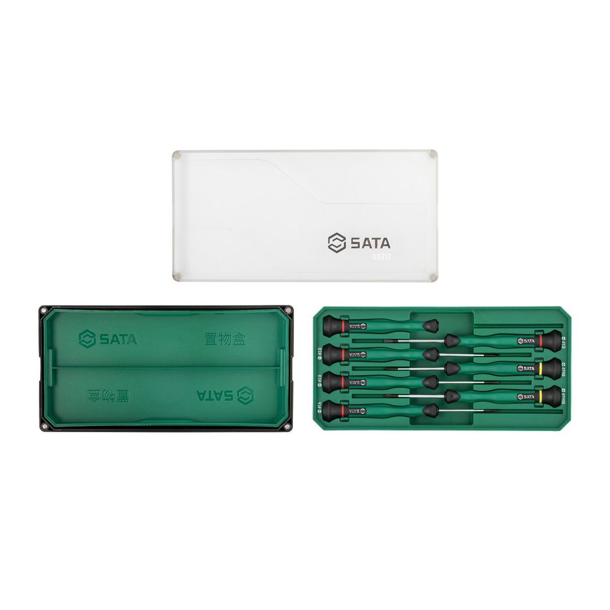 Juego Destornillador Precisión Phillips Paleta 6Pzs Sata