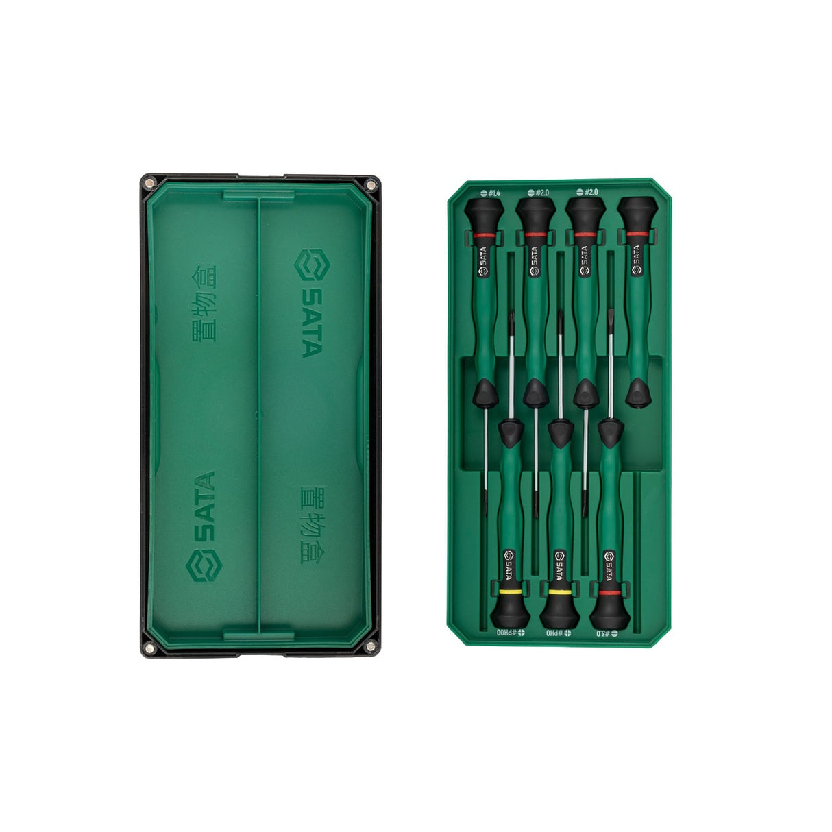 Juego Destornillador Precisión Phillips Paleta 6Pzs Sata