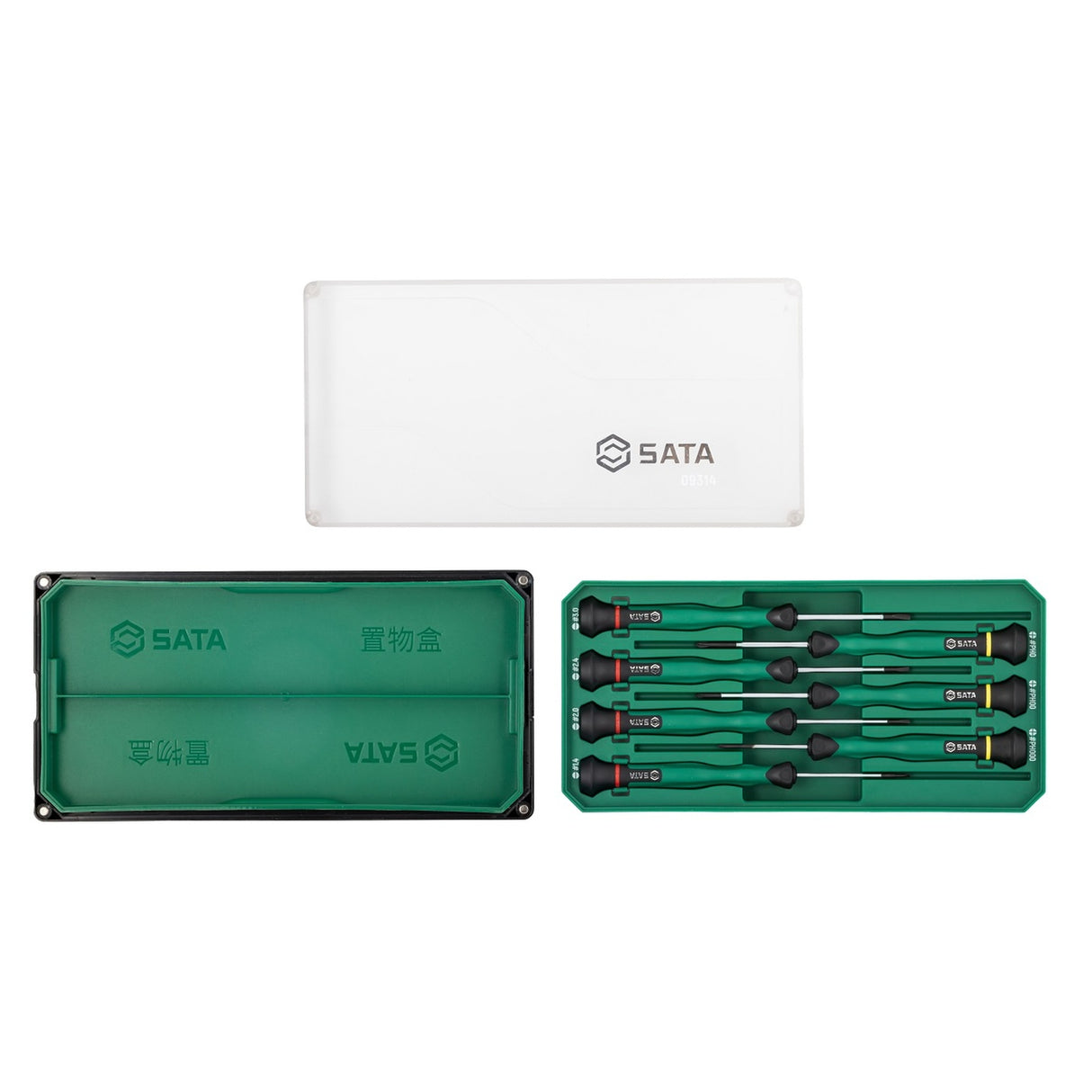 Juego Destornillador Precisión Paleta Phillips 7Pzs Sata