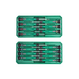 Juego Destornillador Precisión Paleta Phillips Hexagonal Torx 15Pzs Sata