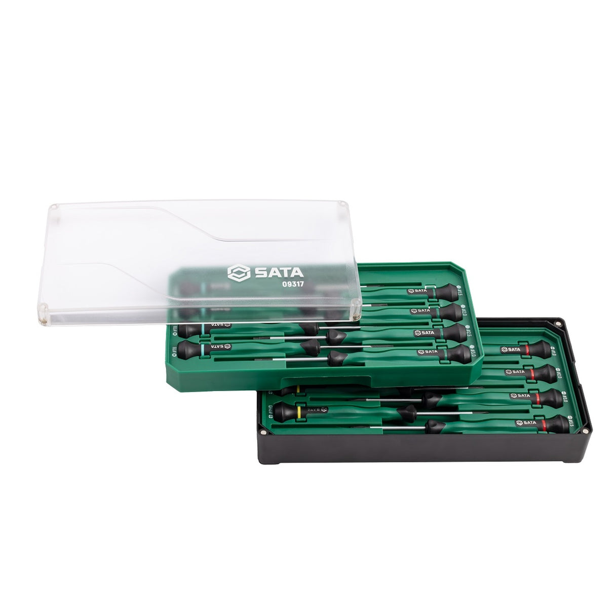 Juego Destornillador Precisión Paleta Phillips Hexagonal Torx 15Pzs Sata