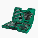 Juego Dados Hexagonal Completo 1/4"-3/8"-1/2" 150Pzs Sata