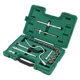 Juego Dados 12 Puntas 1/2" 5/16"-1.1/4" 22Pzs Sata