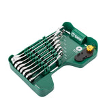Juego Llaves Punta Corona Doble Chicharra 8-19mm Display 8Pzs Sata