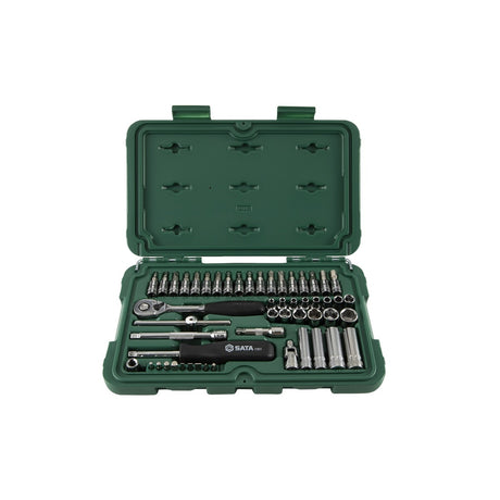 Juego Dados Hexagonal 1/4" 3.5-14mm 52Pzs Sata