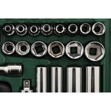 Juego Dados Hexagonal 1/4" 3.5-14mm 52Pzs Sata