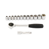 Juego Dados Hexagonal 3/8" 8-19mm 14Pzs Sata