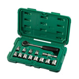 Juego Dados Hexagonal 3/8" 8-19mm 14Pzs Sata