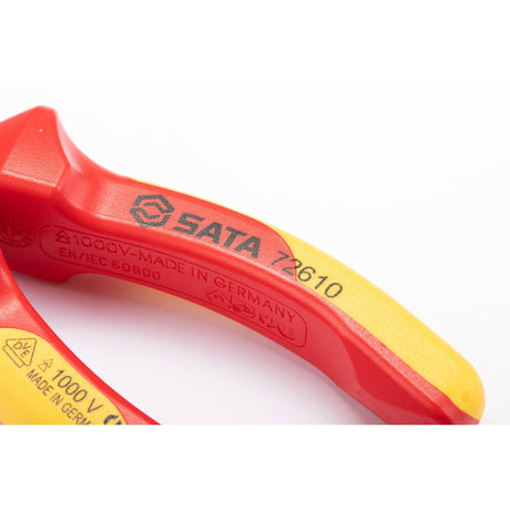 Alicate Media Caña Punta Larga Aislado VDE 1000V SerieG Sata