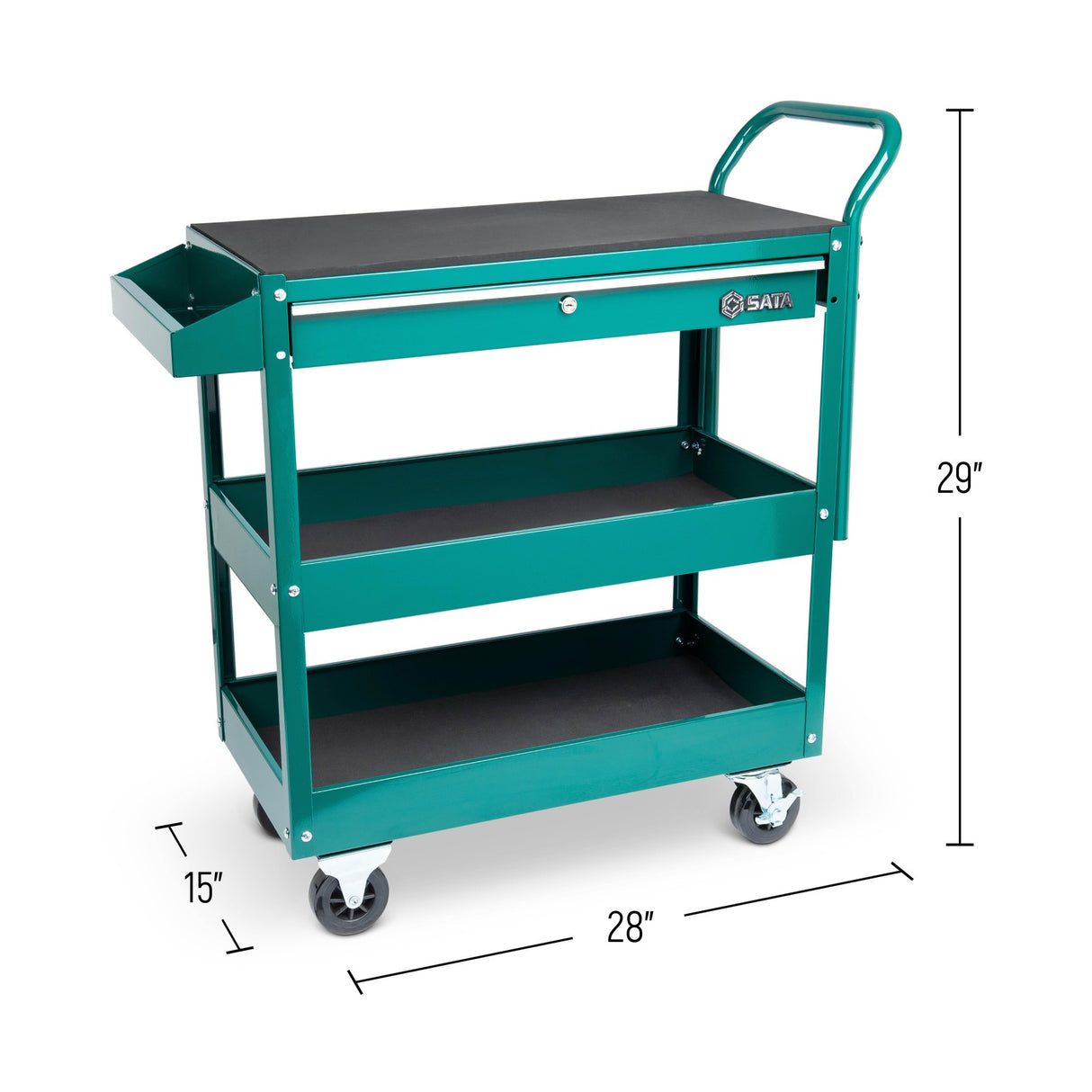 Carro Metálico Con 1 Cajón 380x735x708mm Sata