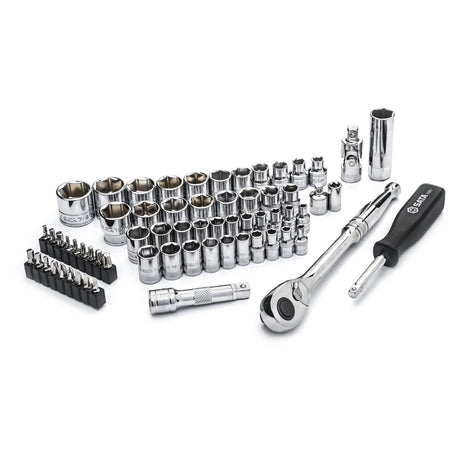 Juego Dados Hexagonal 1/4" y 3/8" 65Pzs Sata