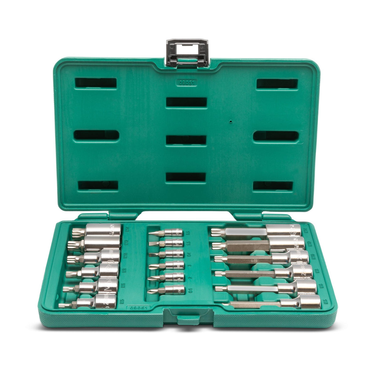 Juego Dados Punta 1/4"-1/2" 18Pzs Sata