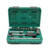 Juego Dados 12 Puntas 1/2" 10-24mm 17Pzs Sata