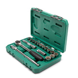 Juego Dados 12 Puntas 1/2" 10-24mm 17Pzs Sata